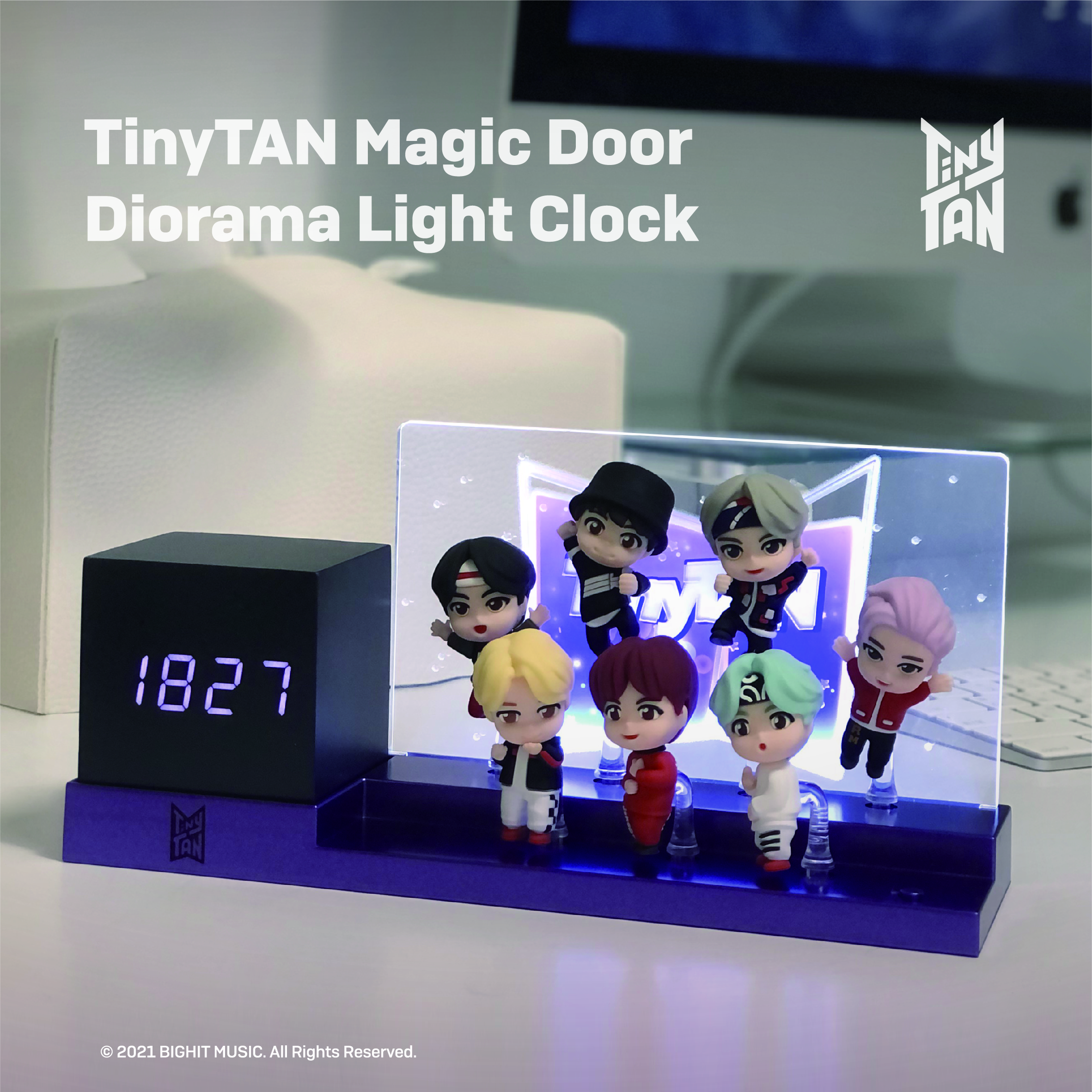 BTS 타이니탄 LED 시계
